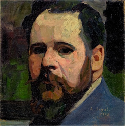 7 days - 7 paintings<br /><br />Opening Thursday  March 3 - March 20, 2011<br /><br /><br />"Arthur Segal (1875-1944) was one of the leading painters of modern art and complete. Opera's life, being always in motion (four Immigration) is similar to that of other artists from Eastern Europe Hebrew modern era.<br />In five different stylistic phases (Neo-Impressionism, Neo-Expressionism, Equivalent Plastic Focus painting, realism), Segal sought true expression of art. "<br />Pavel Liska<br /><br /><br />"This stage, ranging approximately between 1900 and 1915, is best represented in Romanian heritage, so little spoiled in the works of Arthur Segal.Alaturi the 'Landscape', 'Inside the room', 'Girl with red hat' 'Railway' and 'Head of a Woman', the existing heritage of Romania National Museum of Art, to which dealt Amelia neuitare Paul know another series of six original works from private collections that can be framed the same period. We refer here to a phrase 'youth in the manner Autoportret'de expressionist, painted in 1908 and first exhibited at the Berliner Seeccession in 1909, two still lifes made everything in 1909, with an obvious inclination fova, coupled with a shiver expressionist, and the three compositions - two inside, probably of his house from a landscape Charlotenburg 'laundry to dry in the garden', undated - but certainly executed between 1910-1914 in a manner postimpresionista bill. This way of expressing the image coordinates of plastic structures and expressionist-foviste pointillist expression manages to individualize a personal breathing works of this period.<br />We consider the 1916 meeting with Dada movement, wanted during his exile in Switzerland, also as an increase in the Romanian spirituality, considering that happy 'triple alliance' that the artist made here, despite its sporadic nature, along with Tristan Tzara and Marcel Janco painter. In Zurich in February 1916, Segal, along with his friend Hans Arp, will decorate with more drawings for the first manifestation of Dada Cabaret Voltaire, and in December 1918, the third event of the group, he will participate again two wood carvings.<br />Last direct contract with Romania's Arthur Segal occurred in 1924 when our knowledge the artist is invited by one of the Commissioners first modern art exhibition organized by the European avant-garde magazine "Contimporanul '. We refer to MHMaxy painter, pioneer of Romanian avant-garde, who was Arthur Segal student for two years, between 1922-1923, in Berlin, initiated by him is one of the first and most serious affirmation of constructivism to us. He participate in this great demonstration of modern art in Europe with names such as P. Kossak, Kurt Schwitters, Hans Arp, Paul Klee, Wikink Eggeling, Constantin Brancusi, Victor Brauner, Marcel Iancu, etc.. With three works: 'Landscape', 'Seated Woman', 'Moses with a rod' - worked in oil and a engraving: 'Landscape'. "<br />Catalin Davidescu