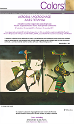 We have the pleasure to invite you to "Accrochage  Jules Perahim", from 27 october to 10 november 2011.